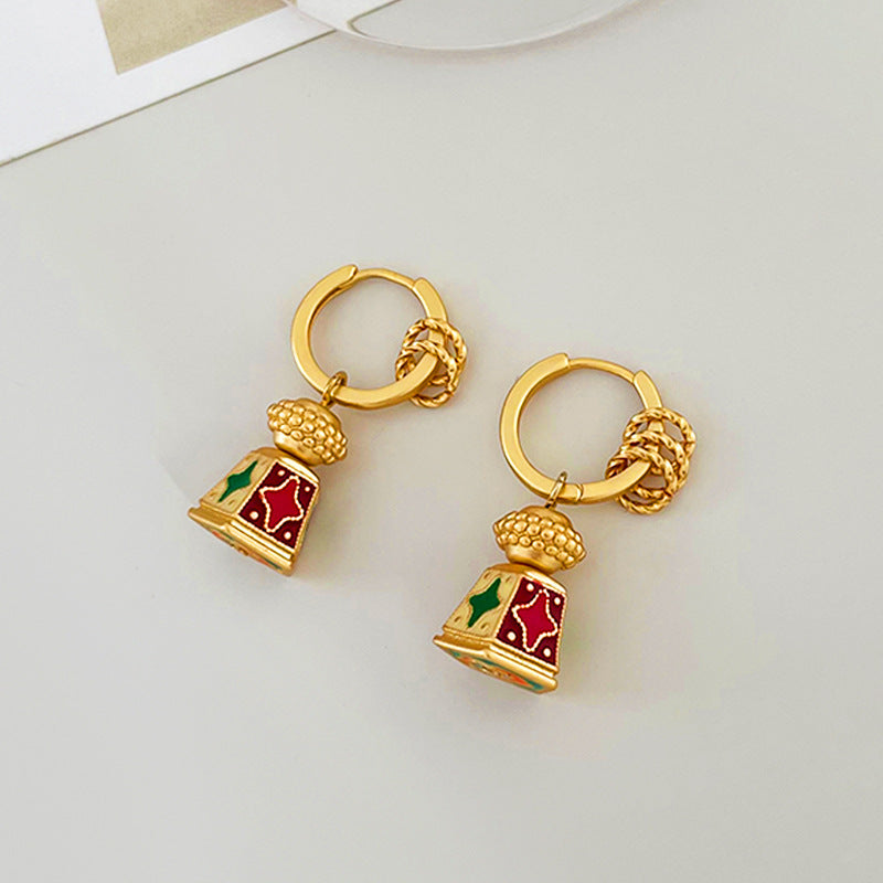 Starlight - Vintage Enamel Earrings
