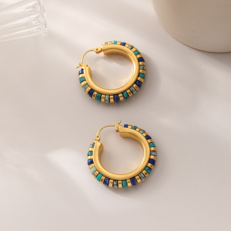 Malachite Vintage Earrings