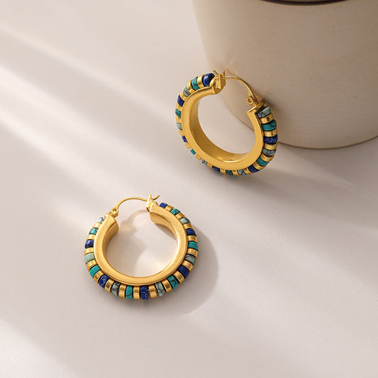 Malachite Vintage Earrings