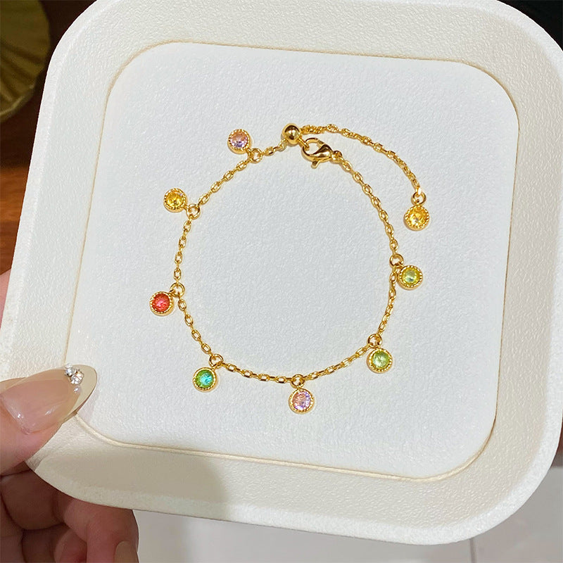 Time Rhythm - Rainbow Bracelet Necklace Set