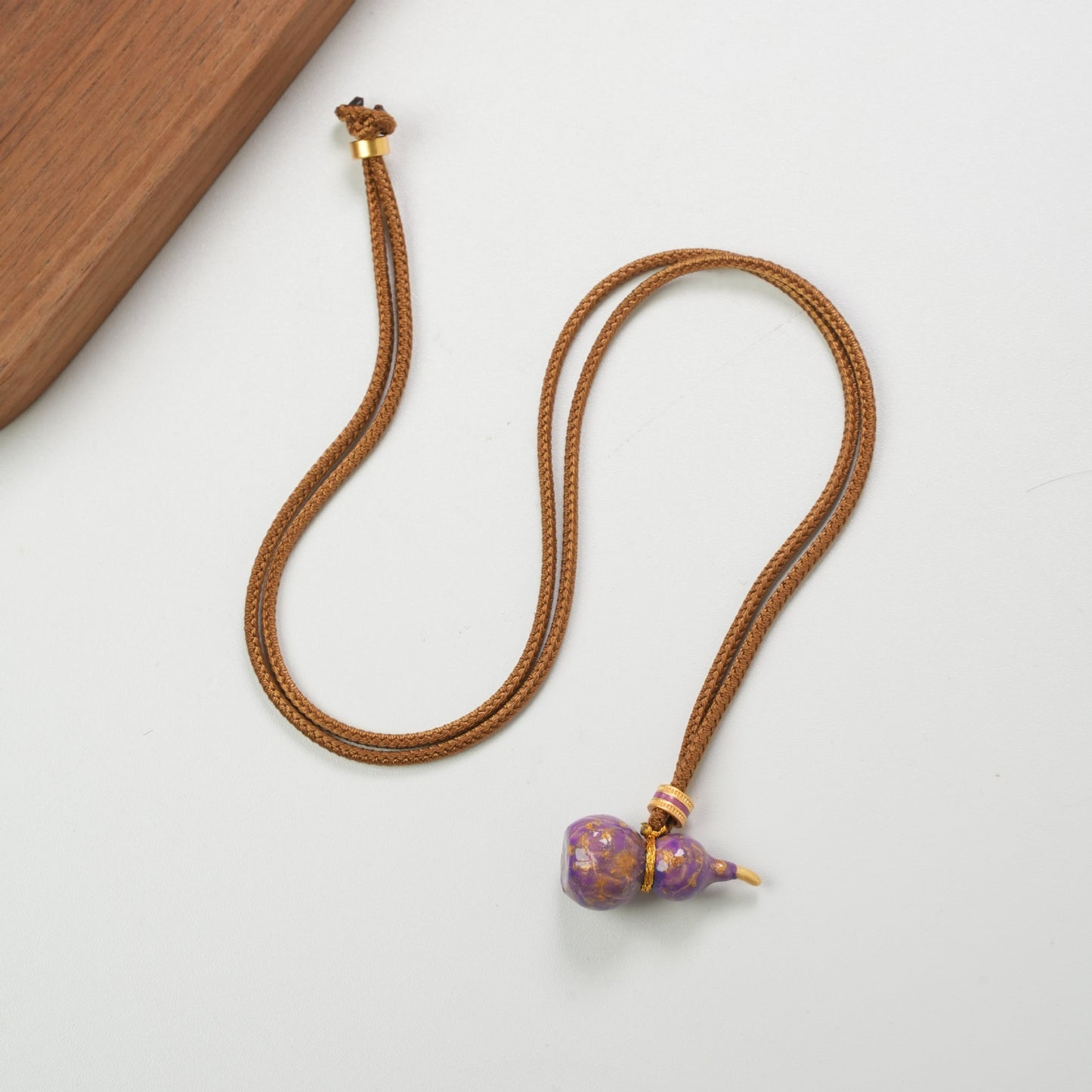 Fulu double collection - enamel color gourd pendant necklace 
