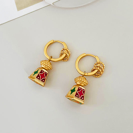 Starlight - Vintage Enamel Earrings