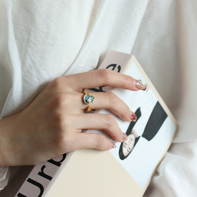 "Fulu Shuangquan" gourd opening ring