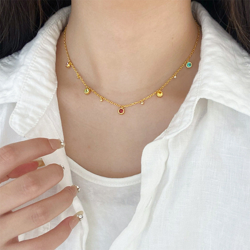 Time Rhythm - Rainbow Bracelet Necklace Set