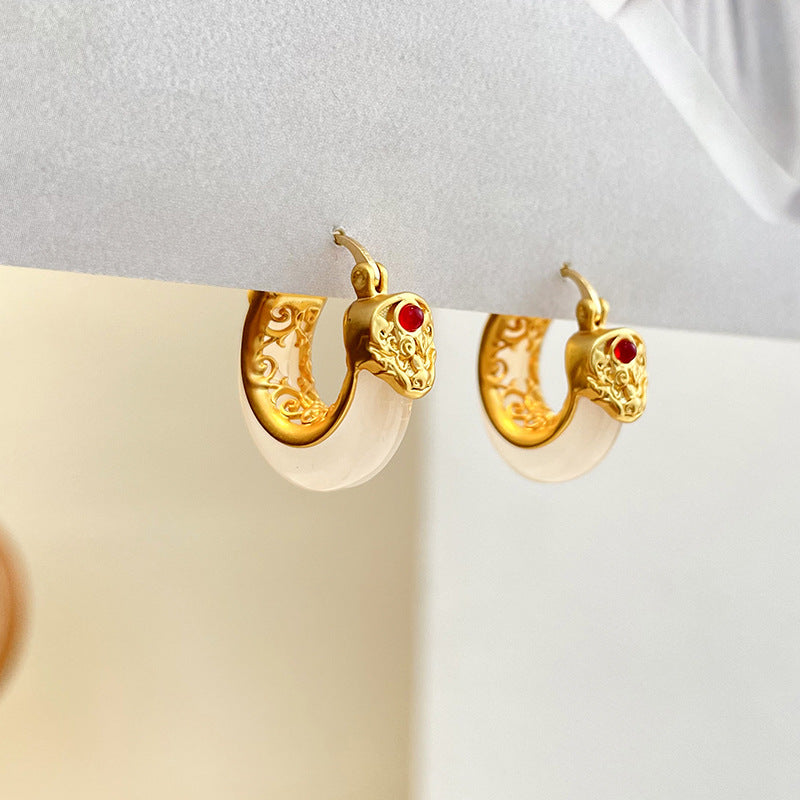 Oriental Auspicious - Vintage Earrings